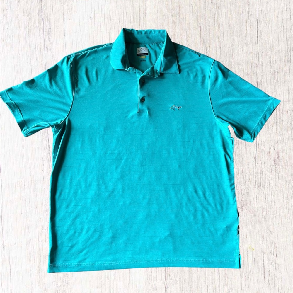 Greg‎ Norman Blue Play Dry Golf Polo Men’s Size Large